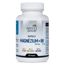 Magnézium 200 mg + vitamín B6 40 mg 100 kapsúl